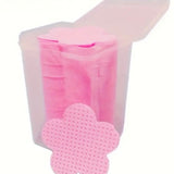 Adhesive nozzle wipes